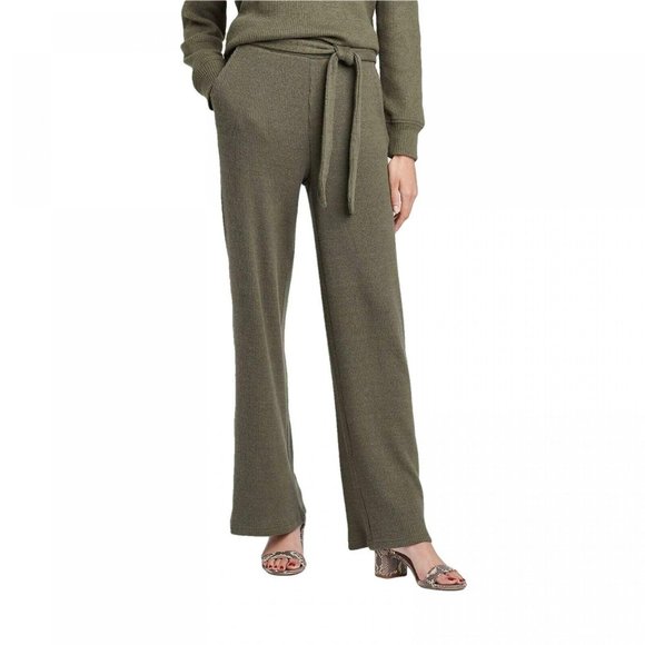Who What Wear Pants - NWT Who What Wear Cozy Rib Lounge Pants XL Olive